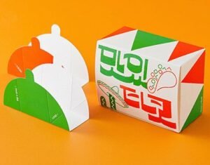 Taco boxes with logos