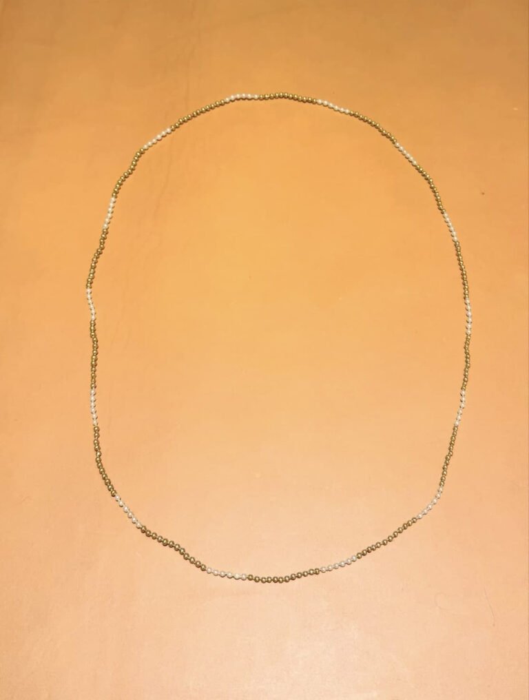 Gabriela Hearst Mia Necklace – Antique Pearl & Gold Sautoir