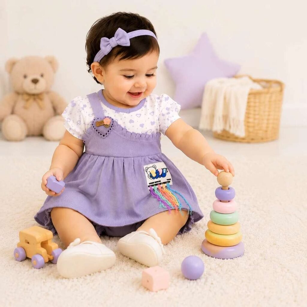 dungaree dress for baby girl