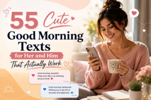 55 Cute Good Morning Texts for Her and Him That Actually Work