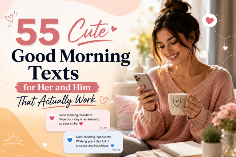 55 Cute Good Morning Texts for Her and Him That Actually Work