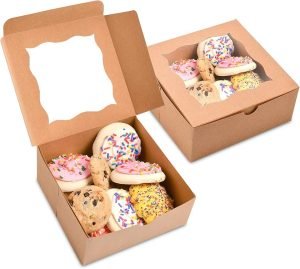kraft boxes with window