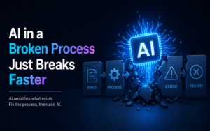 AI in a Broken Process Just Breaks Faster