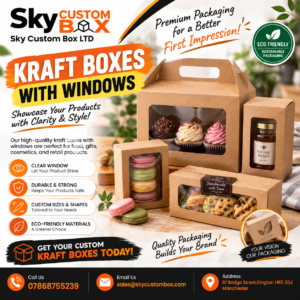 kraft boxes with window