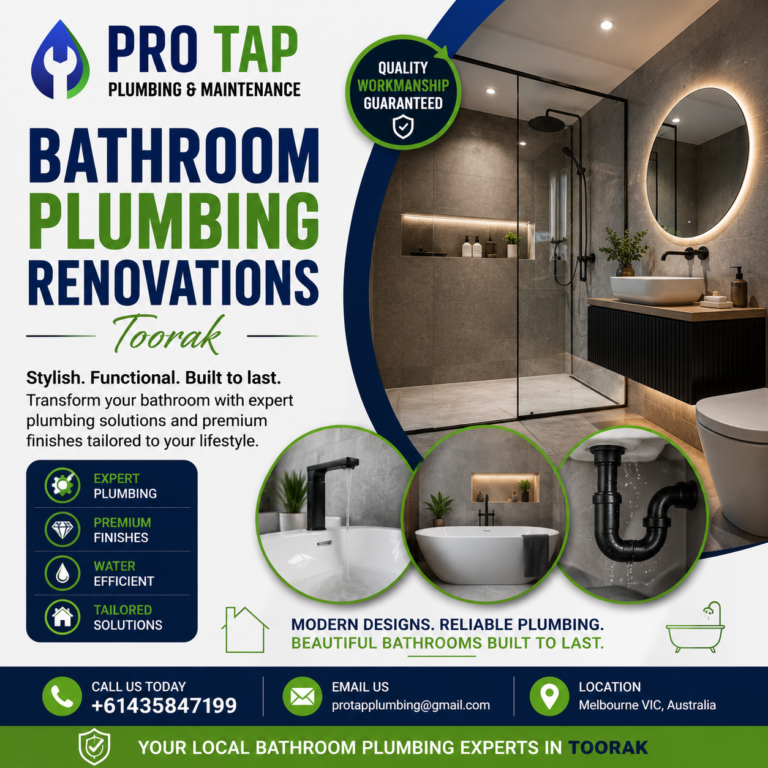 bathroom plumbing renovations​ Toorak