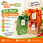 gift bags with ribbon UK