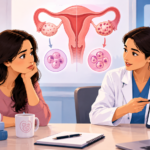 Low ovarian reserve at 30 showing AMH testing, ovarian follicle count, fertility assessment, and IVF options