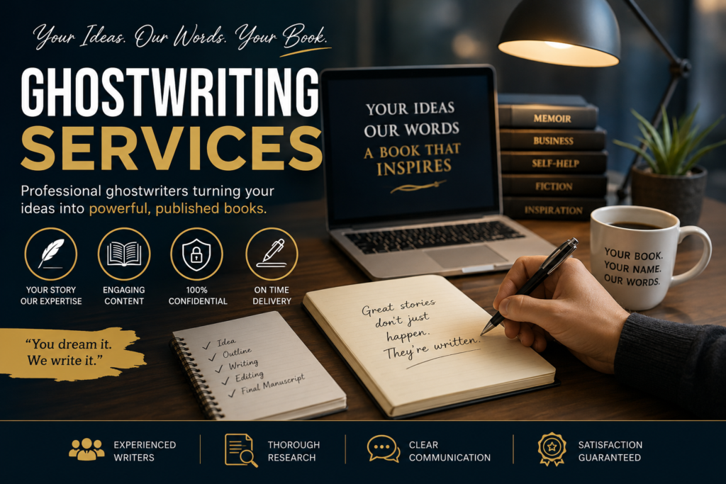 Ghostwriting Services Turning Your Ideas Into a Book Readers Remember