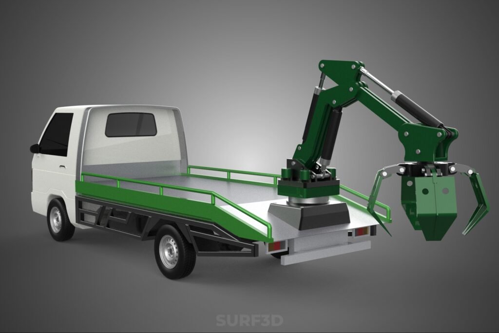 PICK UP PALM OIL FRUIT LOADER GRAB TRUCK CRANE GRABBER JAWS LIFT (18)