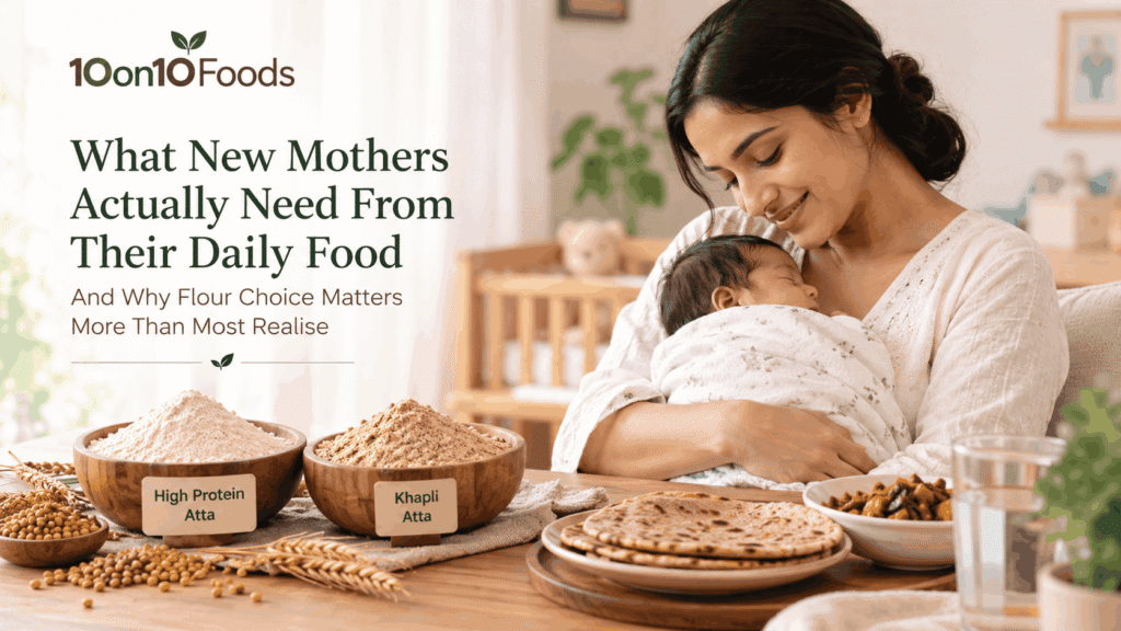 Postpartum Nutrition High Protein Khapli Atta New Mother Guide