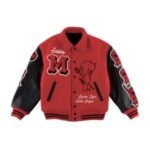 Saint Mxxxxxx Devil Varsity Jacket Red