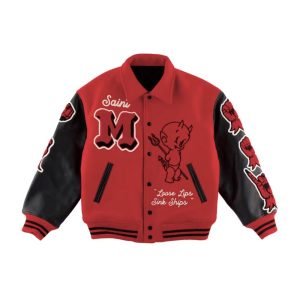 Saint Mxxxxxx Devil Varsity Jacket Red