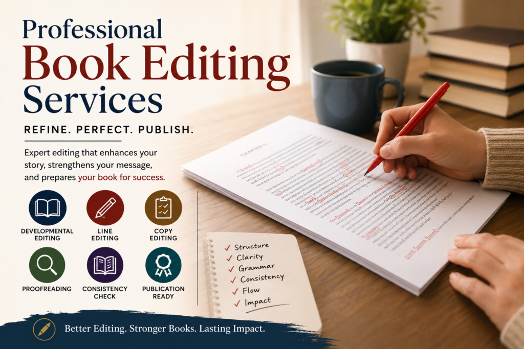 Why Professional Book Editing Services Are Essential for a Publication-Ready Manuscript