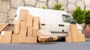 Car, Delivery Person, Van - Vehicle, Cargo Container, Delivering