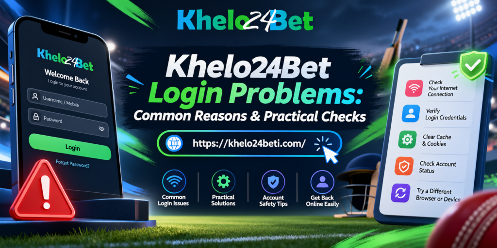 khelo24bet login problems