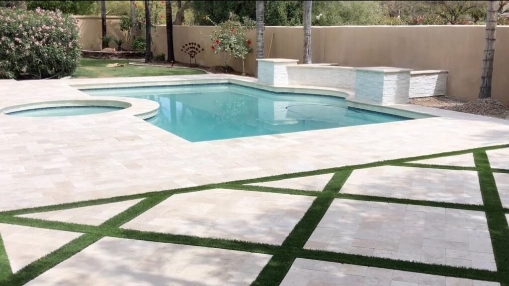 outdoor porcelain tile installation