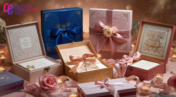 wedding cards and boxes