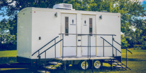 Luxury restroom trailers for rent