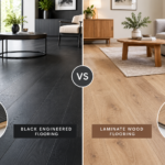 Black Engineered vs. Laminate Flooring