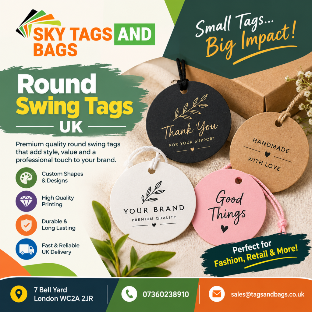 round swing tags UK