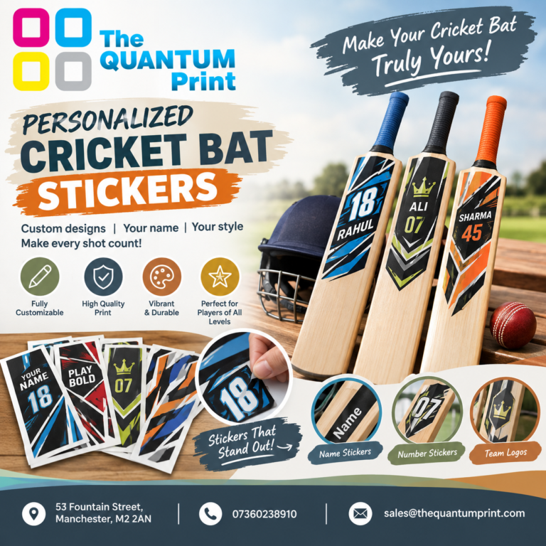 personalized cricket bat stickers