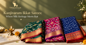 Kanjivaram Ikkat Sarees: Where Silk Heritage Meets Ikat Kanjivaram Ikkat Saree