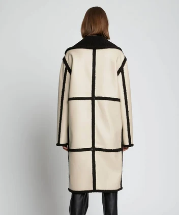 Ladies Aviator Style Winter Coat