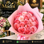Madni Flowers Pink Rose Bouquet