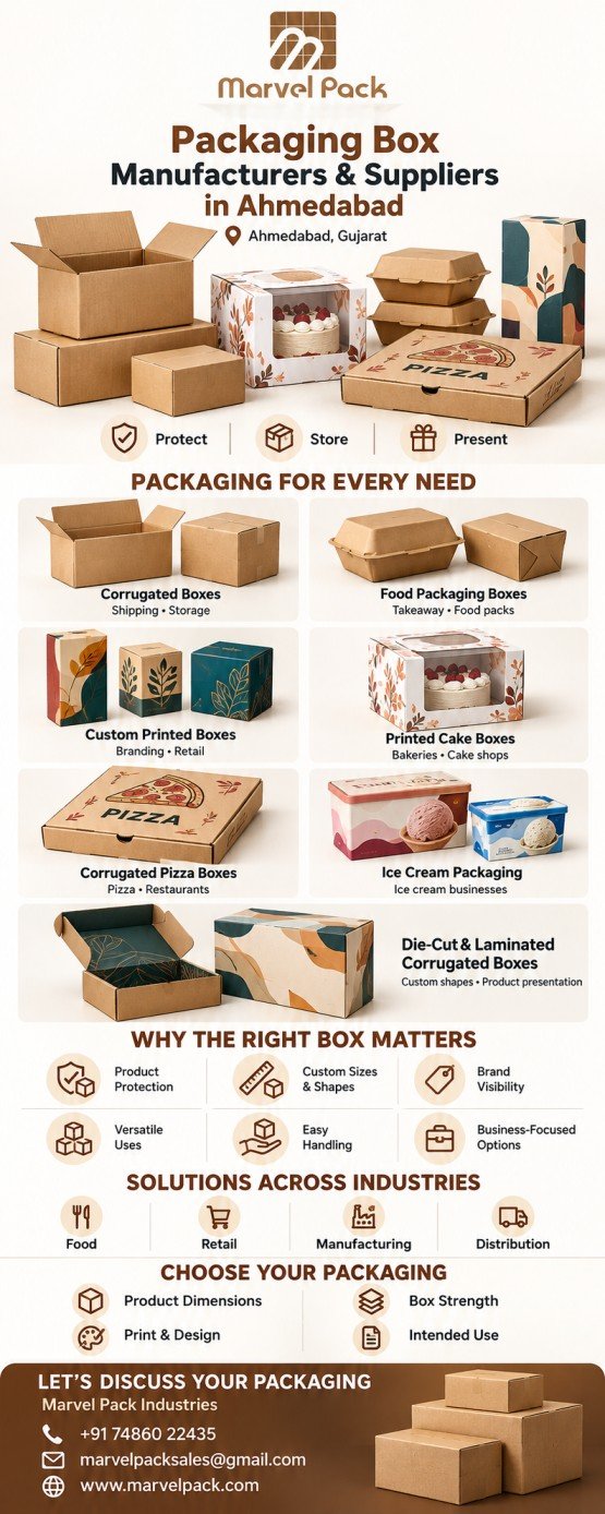 Packaging Box Manufacturers and Suppliers in Ahmedabad – Marvel Pack Industries