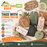 Tags with string ties UK
