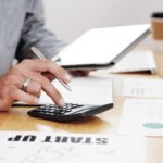 Accounting work at office