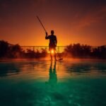 lucid-origin_Dramatic_low-angle_shot_looking_up_at_a_pool_technician_silhouetted_against_a_bl-0 (1)