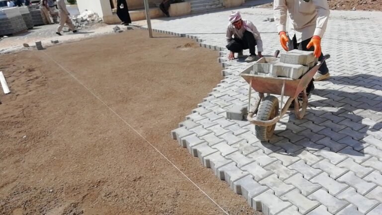 backyard paver patio installation
