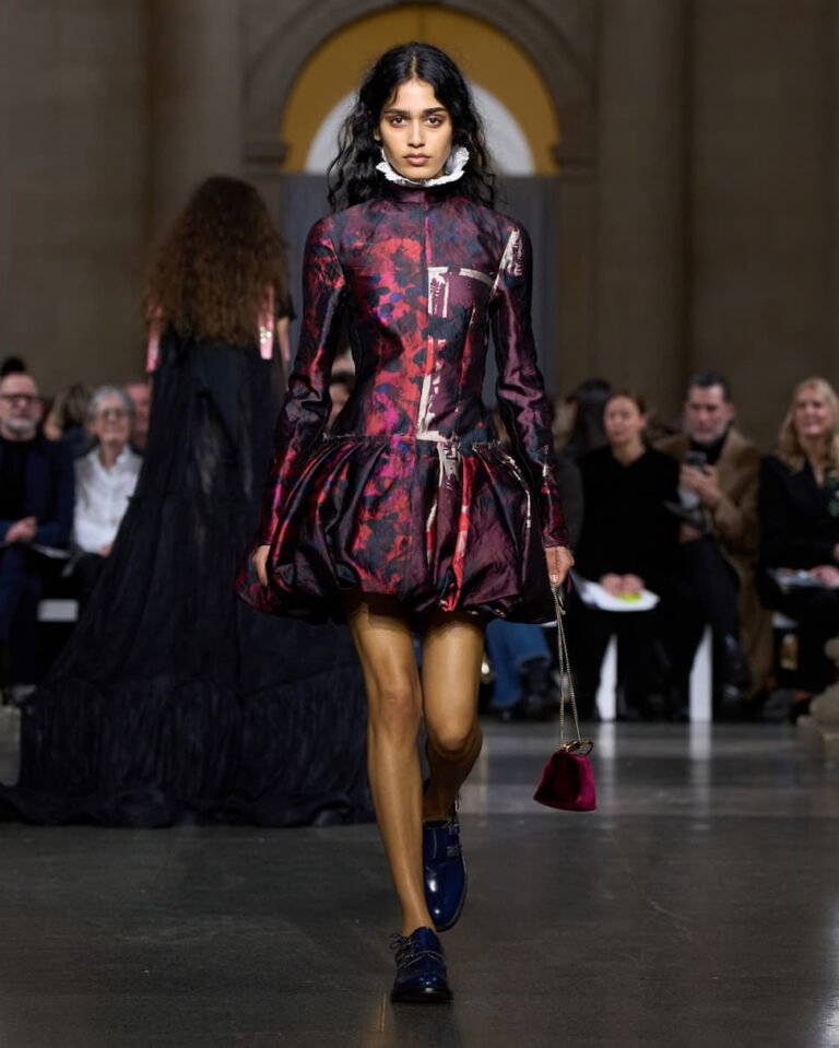 ERDEM The Patchwork Print – Abstract Florals on Satin