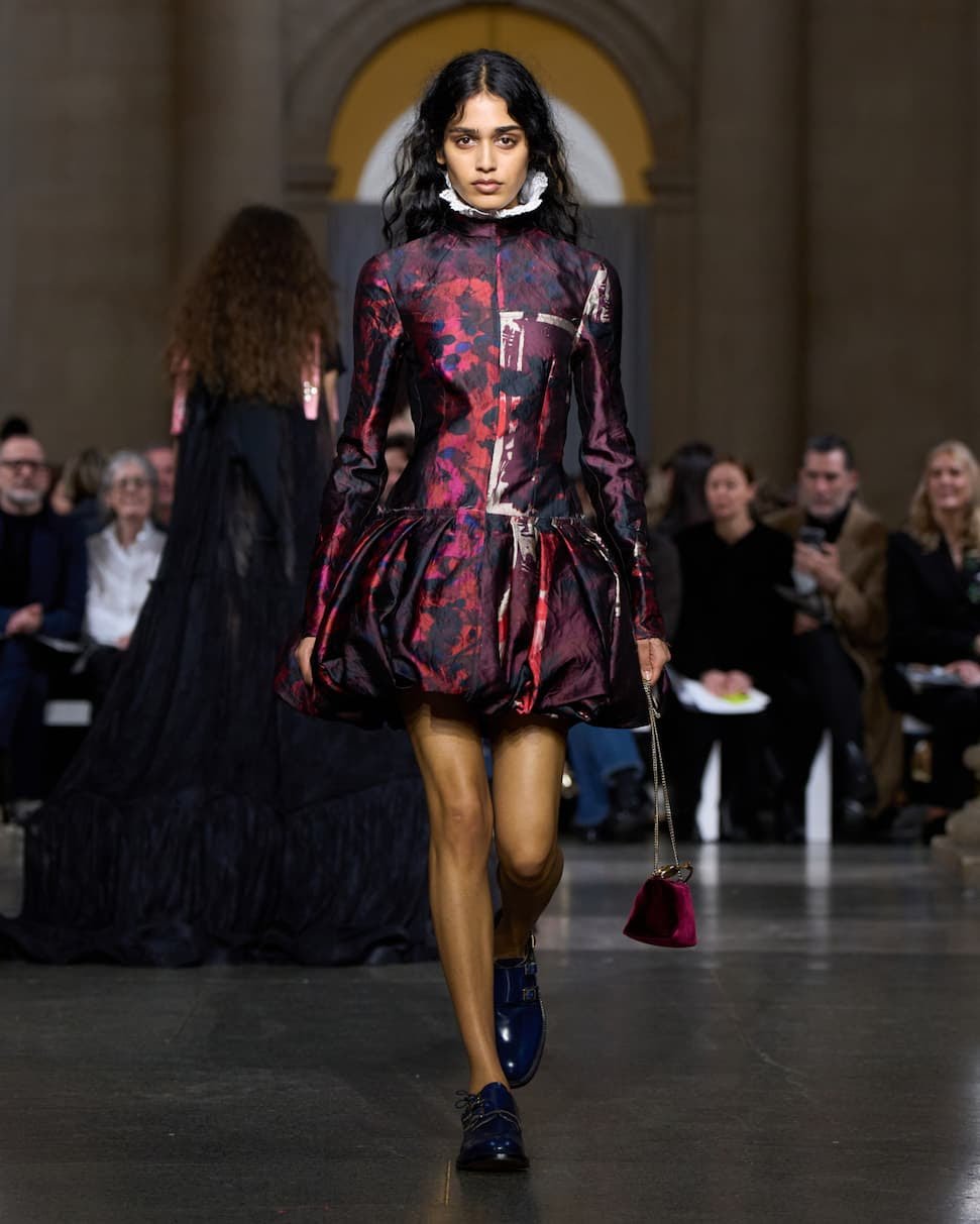 ERDEM The Patchwork Print – Abstract Florals on Satin